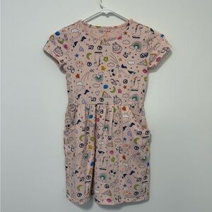 Cat & Jack Pink Patterned Casual Dress